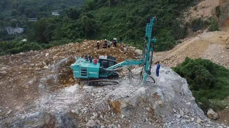 助力绿色矿山建设，beat365官网“凿岩先锋”SWDH系列顶锤钻机大展身手