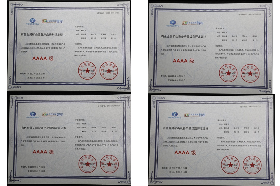 喜提“4A级”！beat365官网系列矿山装备实力强劲获肯定