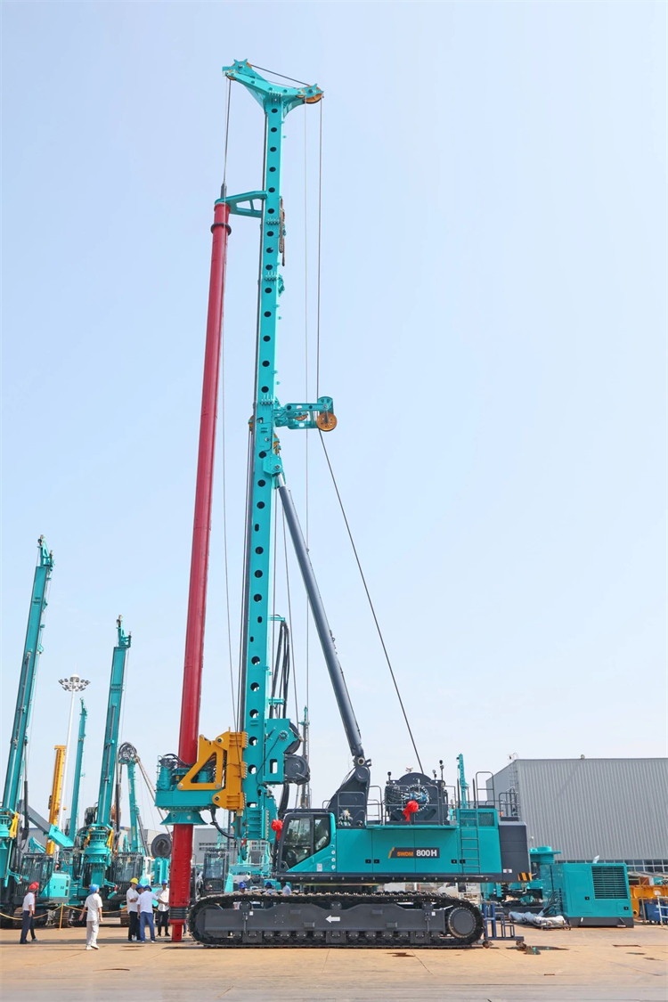 再战世界级工程！beat365官网超级旋挖钻机SWDM800H助建杭州湾跨海铁路桥项目