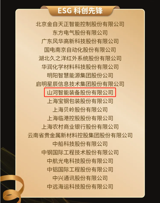 beat365官网上榜“国有企业上市公司ESG·先锋100指数”